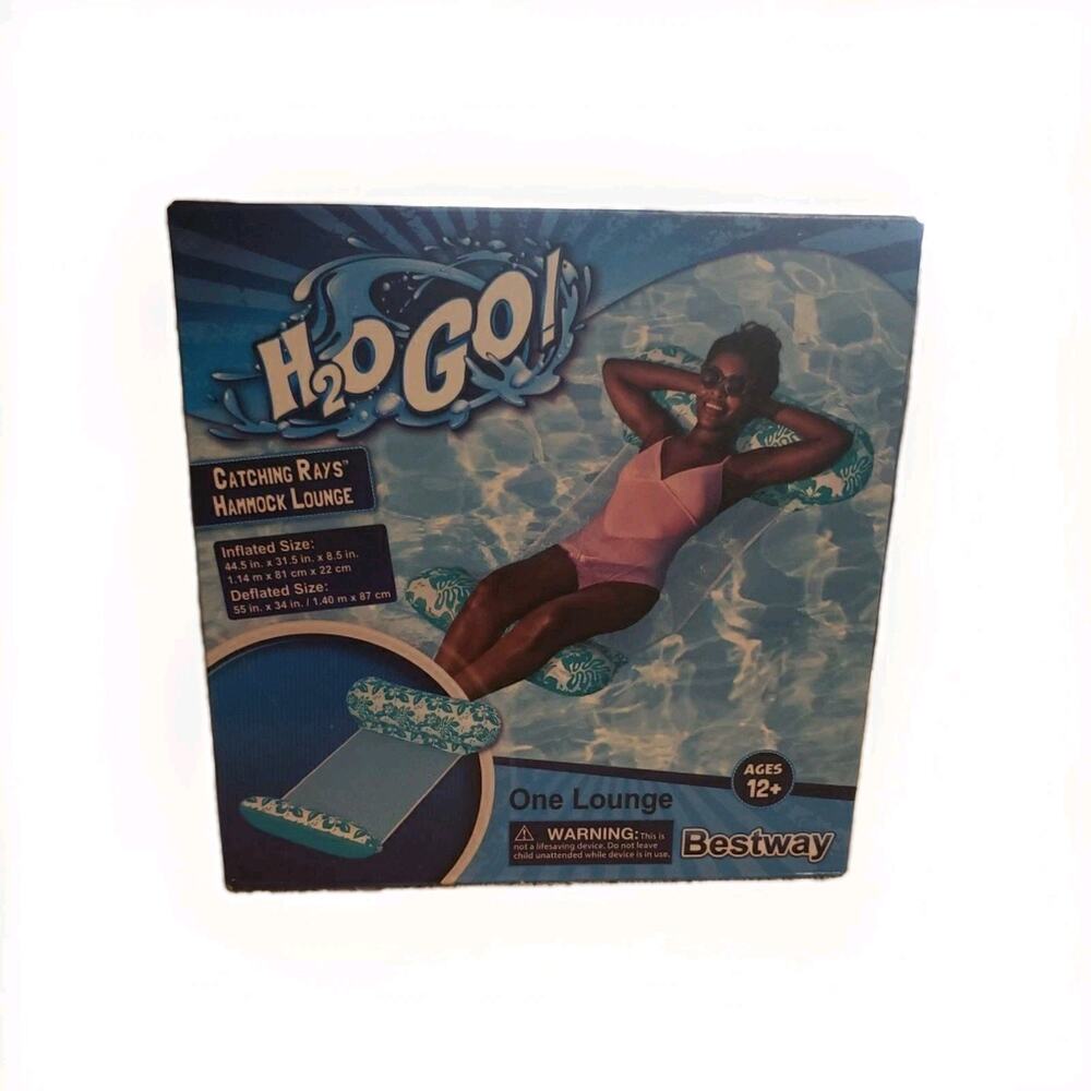 NEW Bestway H2O GO! Catching Rays Hammock Lounge Pool Float – Ages 12+
